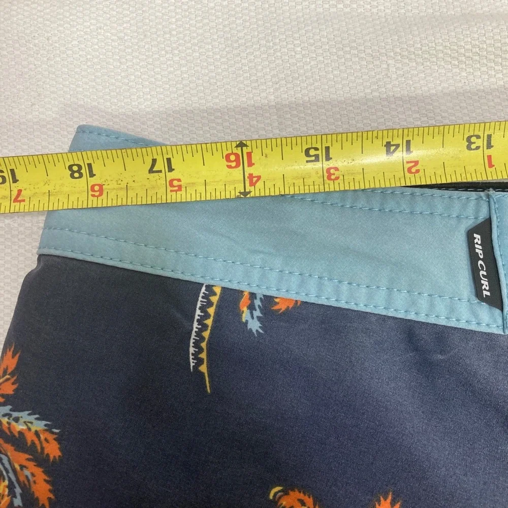 Rip‎ Curl Mirage Ultimate Stretch Boardshorts Palm Trees Blue Mens Size 36